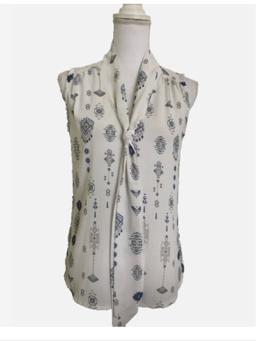 KADRA Italy Tank Top Southwestern Tribal Size Small Sleeveless Blouse